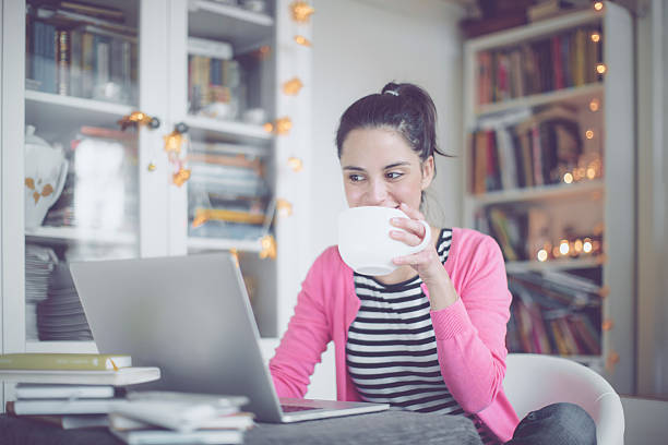 istock Young woman at home 629240702