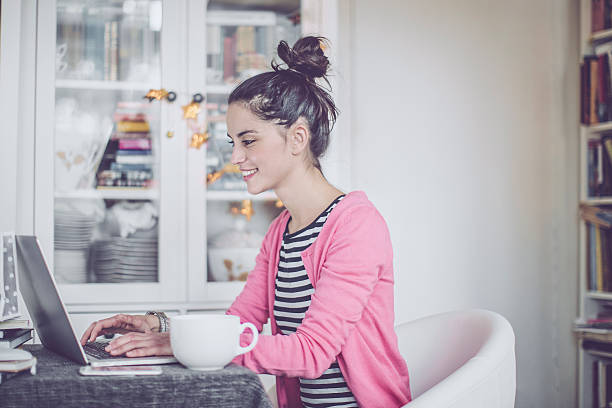 istock Young woman at home 629241014
