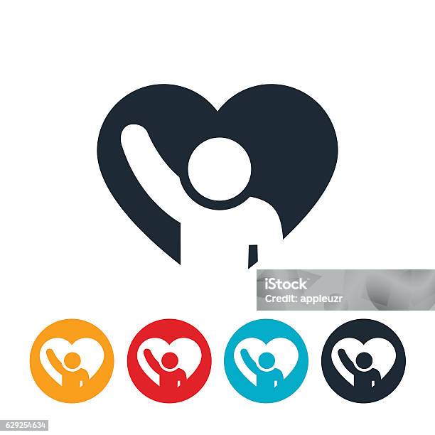 Love To Worhip Icon Stock Illustration - Download Image Now - Icon Symbol, Humility, Respect