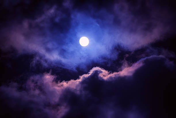 istock The moon on the dark sky 629258104