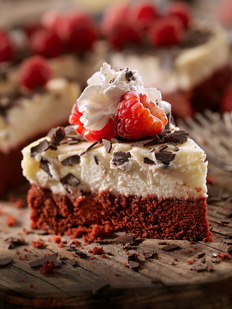istock Red Velvet Cheesecake with Fresh Berry's 629263008