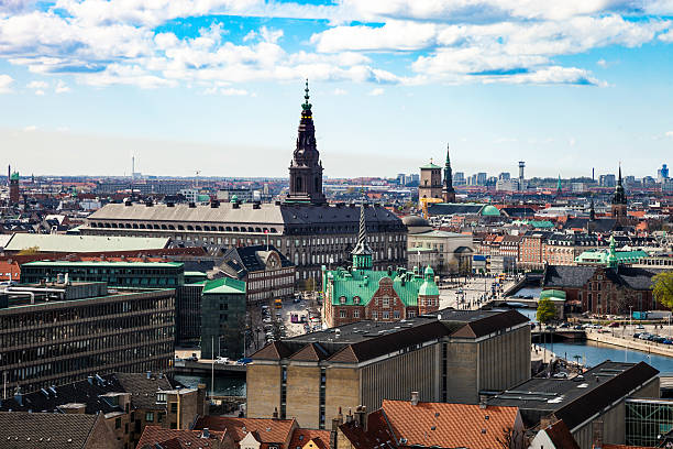 istock Copenhagen aerial view cityscape 629264446