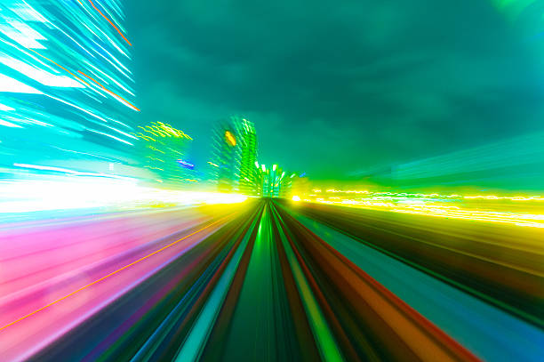 istock Speed motion in urban highway road tunnel 629267316