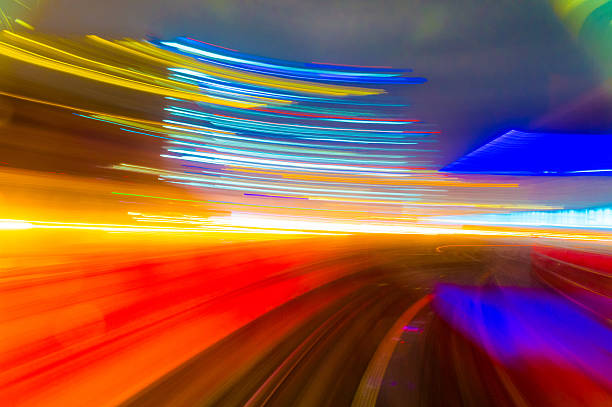 istock Speed motion in urban highway road tunnel 629267496