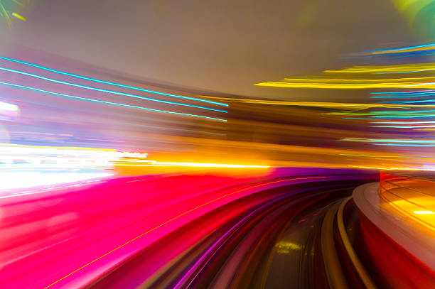 istock Speed motion in urban highway road tunnel 629267558