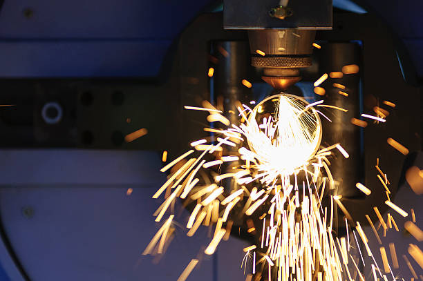 istock The tube or pipe laser cutting machine 629268500