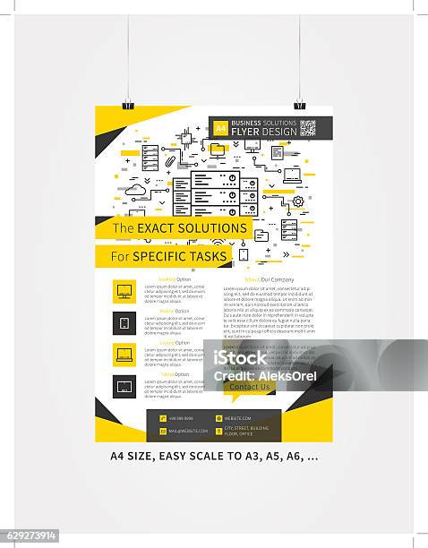 Flayer Layout Vector Flyer Layout Vector Illustration Stock Illustration - Download Image ...