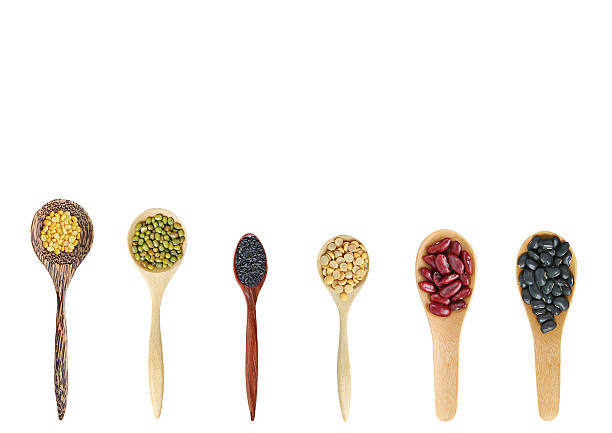istock Vareity of Whole grain beans in wood spoon. 629276708