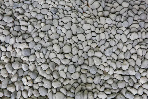 Photo of Gray pebbles landscape Rocks
