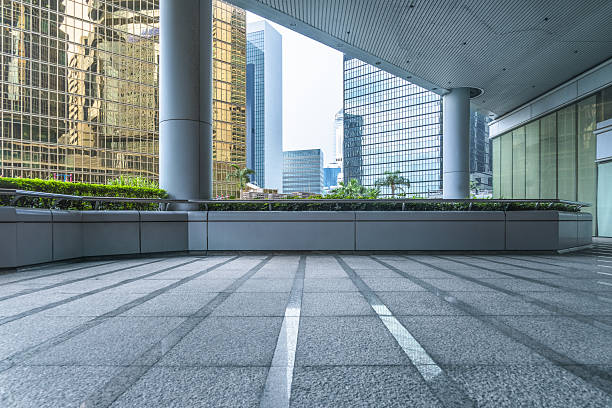 istock modern office blocks in Hong Kong 629293384