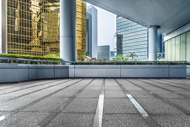 istock modern office blocks in Hong Kong 629293490