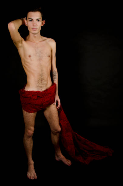 istock Man in women clothing. 629293924