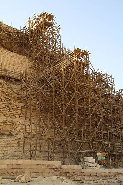 istock Wooden scaffolding 629296644