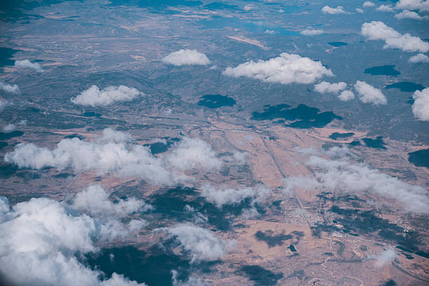 Fondo de la tierra, vista superior - foto de stock