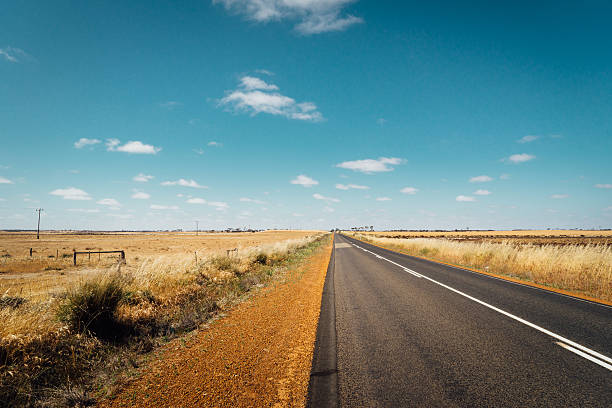istock Asphalt road on Westen Australia 629304534