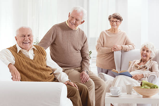 istock Group of positive seniors 629304592