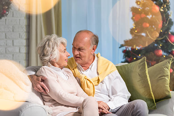 istock Senior couple spending Christmas together 629304880