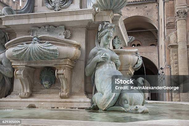 Fountain Of Neptune Bologna Stock Photo - Download Image Now - Bologna, Famous Place, Fountain