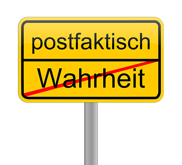 istock Post-Truth sign - in german postfaktisch 629306670