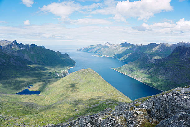 istock Hiking to Barden Mountain, Senja, Norway 629319840