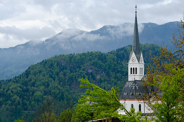 istock St Martin's Church Spire, Bled 629320538