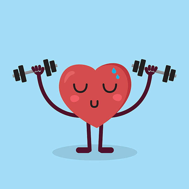 Heart Character Fitness Stock Illustration - Download Image Now -  Exercising, Strength, Muscular Build - iStock