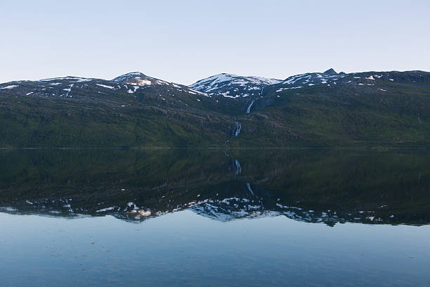 istock Norway landscape with mountain in background 629320952