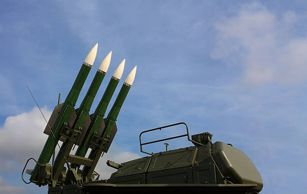 istock Anti-aircraft missile system 629321466