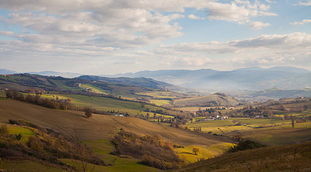 rolling hills in the province of Pesaro and Urbino
