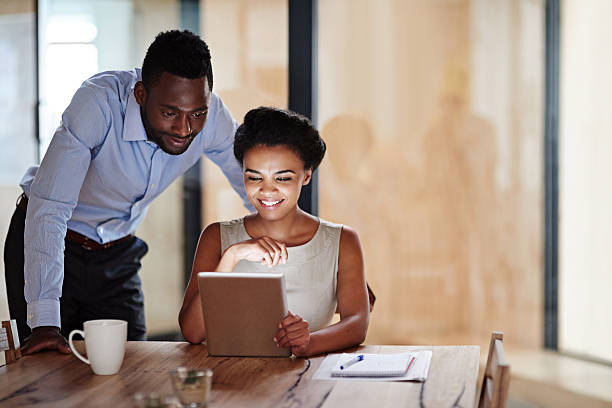 istock Teaming up with technology to get the job done 629323914