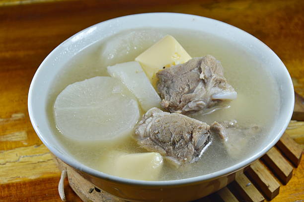 istock boiled radish with pork rib and egg tofu soup 629339066