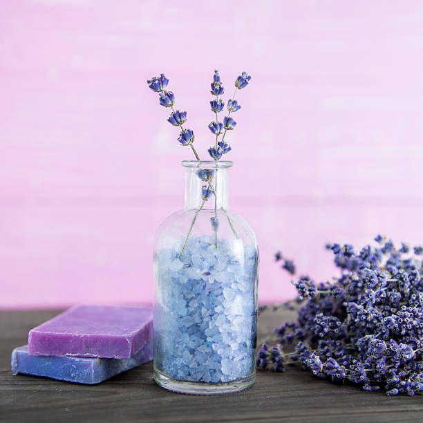 istock Aromatherapy oil and lavender,  spa, Wellness with ,  syrup on a 629343248