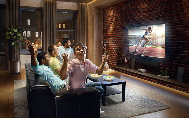istock Students watching track and field event at home 629353902