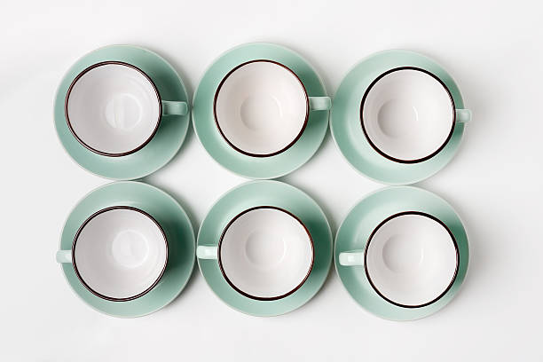 istock Clean dishes, coffee or tea cups set 629381872