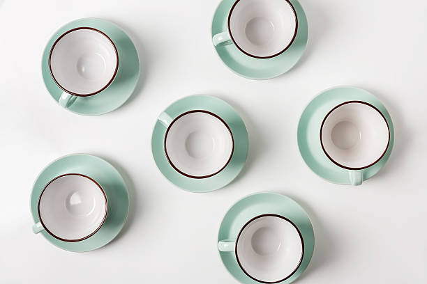 istock Clean dishes, coffee or tea cups set 629381916