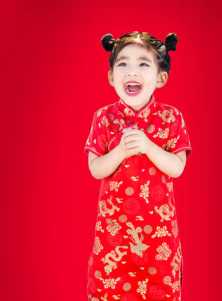 istock chinese happy suite potrait in respect action 629386606