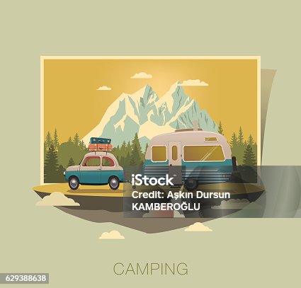 istock Caravan camping 629388638