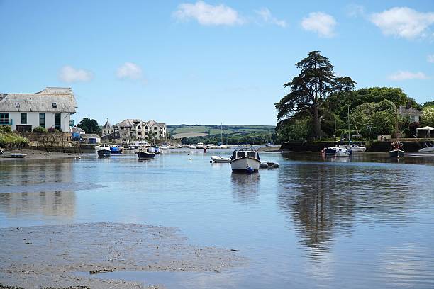 istock Kingsbridge estuary, Devon, boats and houses 629389370