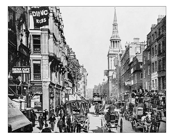 istock Antique photograph of Cheapside (London, England) - 19th century picture 629390154