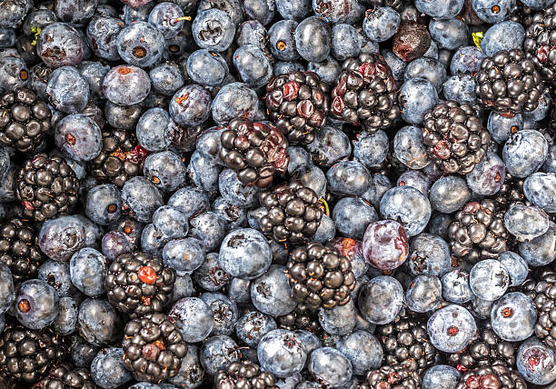 istock Blueberry and blackberry fresh 629398184