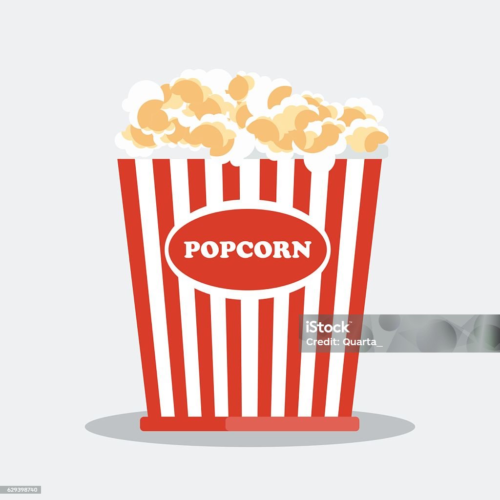 Pop Corn In Red Box Stock Illustration - Download Image Now - Box -  Container, Popcorn, Square - Composition - iStock