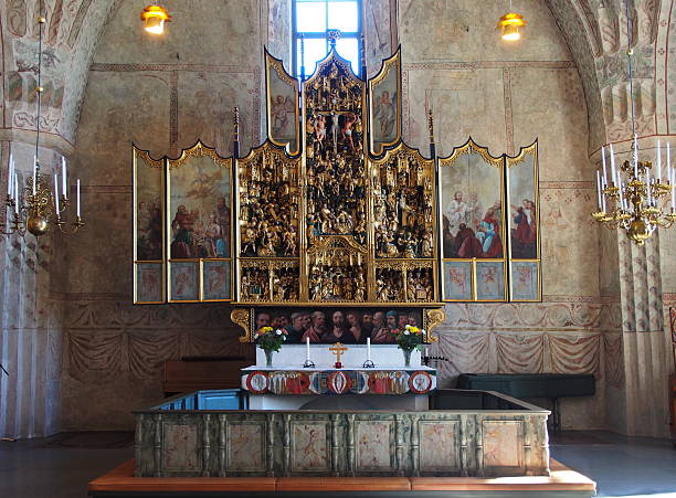 Interior from Gammelstad church Sweden