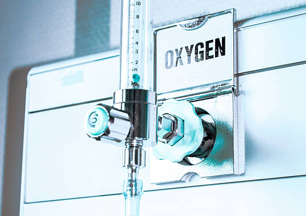 The Oxygen sensor calibration checker the instrument to check your oxygen calibration sensor in hospital room medical oxygen stock pictures, royalty-free photos & images
