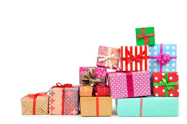 istock gifts wrapped in different papers 629412230