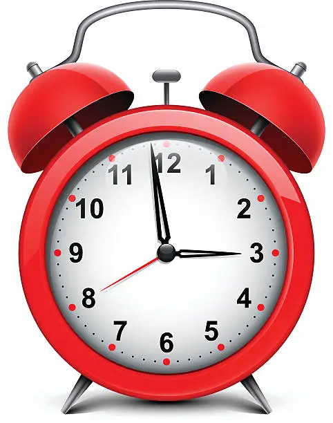 Vector illustration of Alarm clock