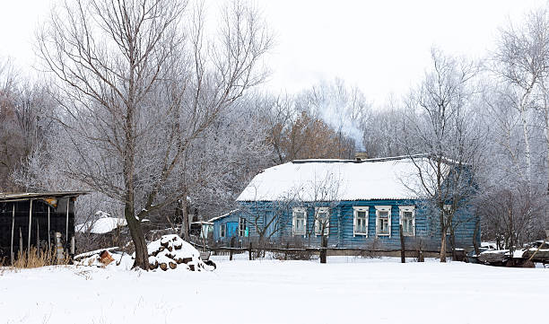 istock village house in the winter 629422654