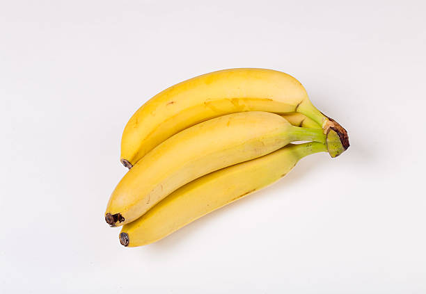 istock Healthy banana on white background 629429302