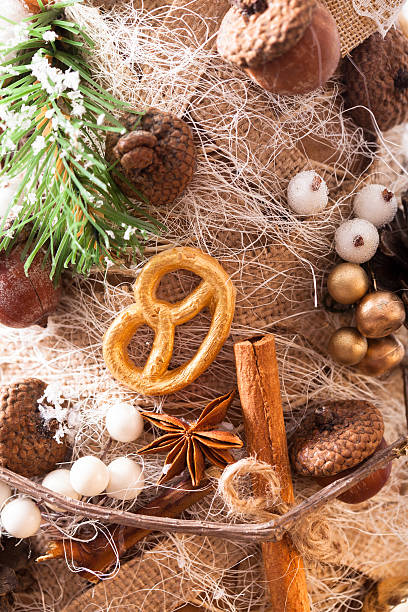 Rustic Christmas topiary