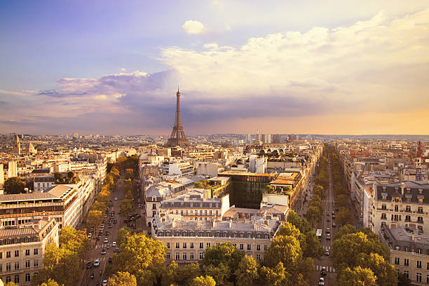 istock View of Eiffel tower and Paris. 629431624