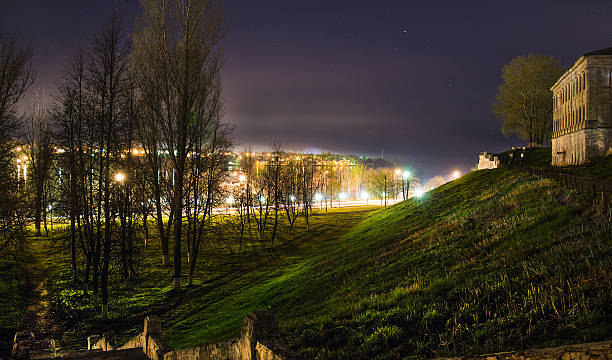 night city stock photo